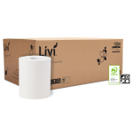 Livi Essentials Premium Roll Towel 1 ply 200 metre x 6 rolls