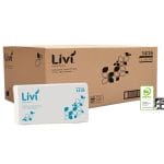 LIVI Essentials 2 Ply Ultraslim Towel 150 sheets (24 x 24cm) x 16 units
