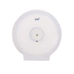 Livi Single Jumbo Toilet Roll Dispenser - Pearl White